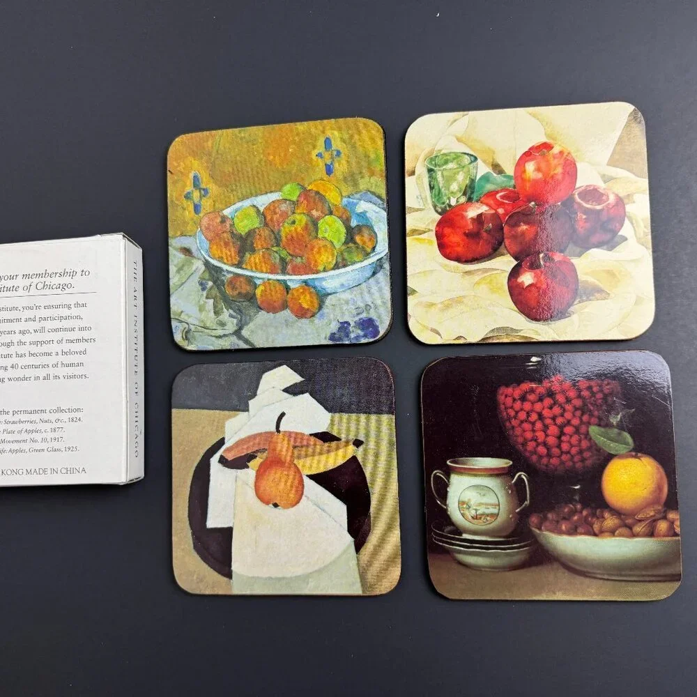 Set of 4 Coasters Art Institute of Chicago Gift